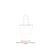 Herringbone 7oz Cotton Canvas Grocery Tote 22