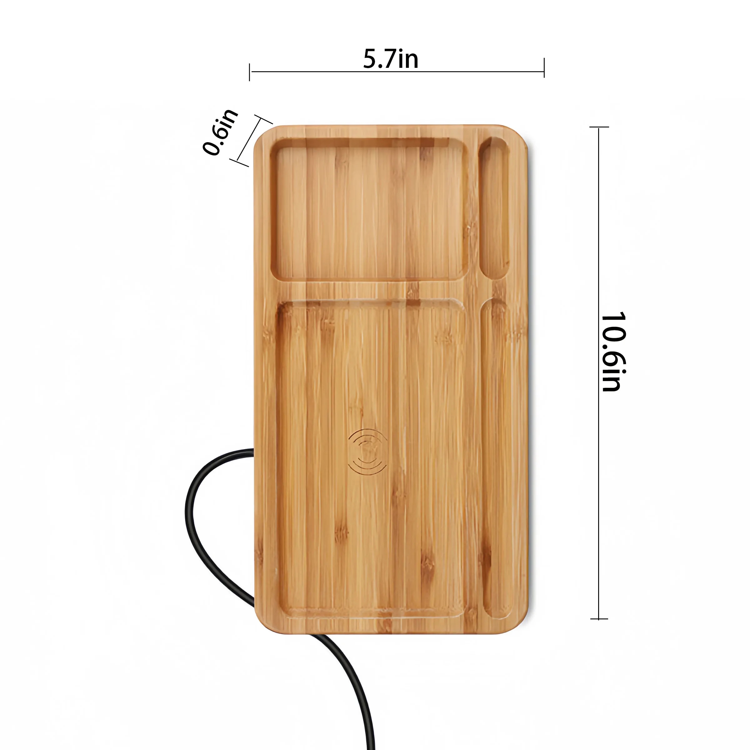 Wood Creative Bamboo Wireless Charger 3