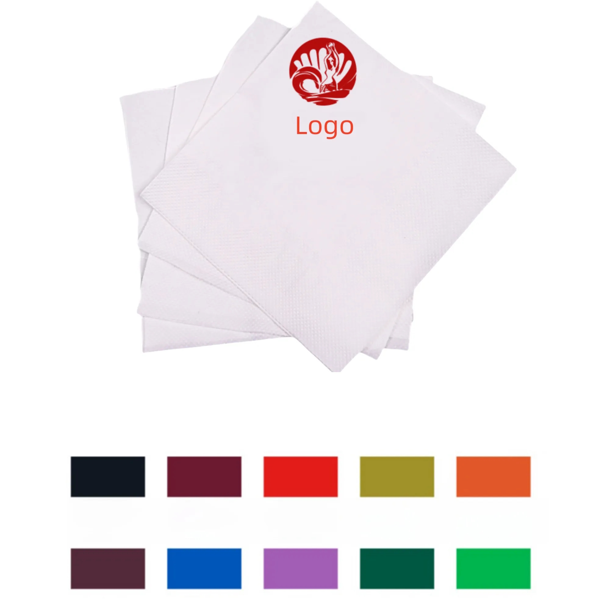 2 Ply White Beverage Napkin 3