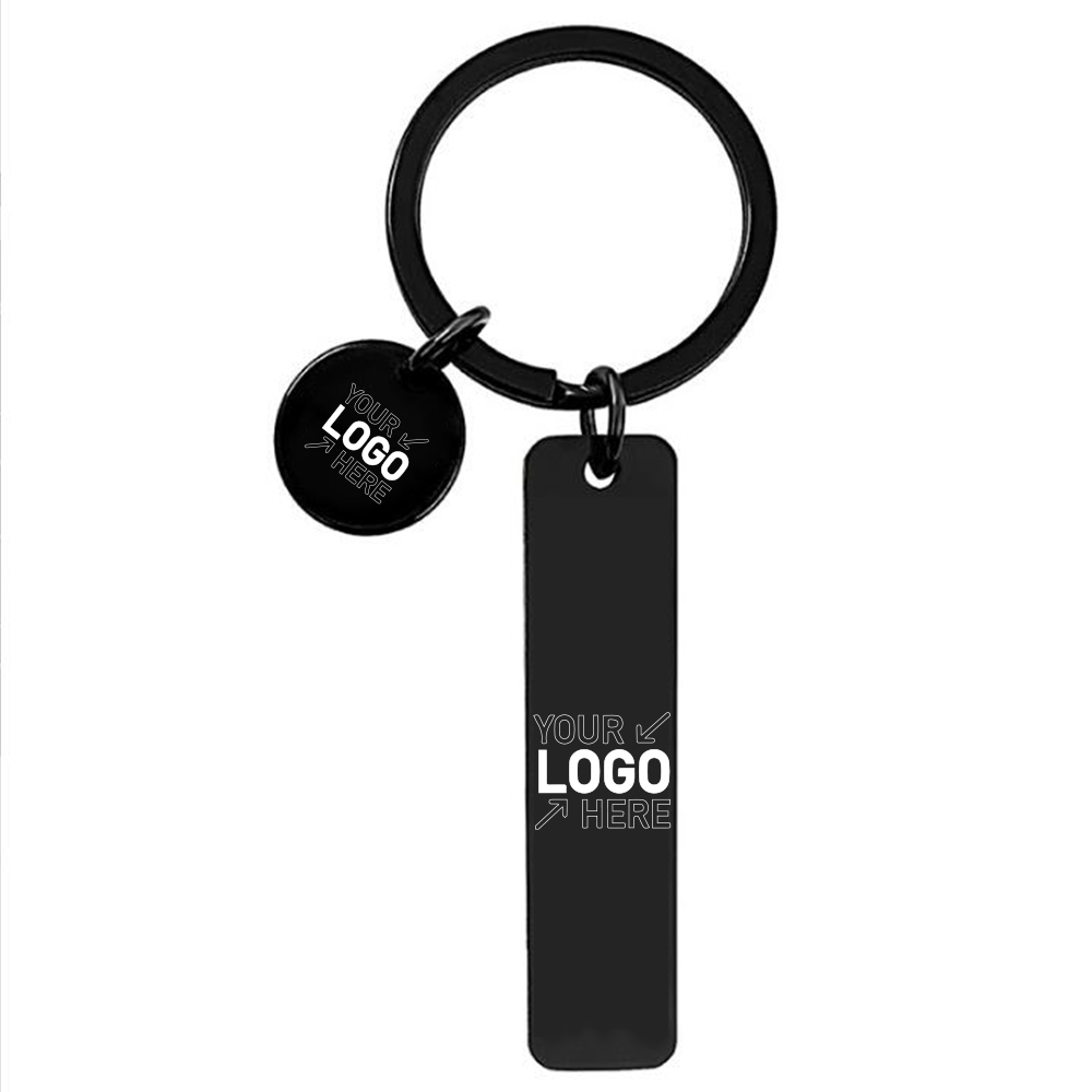Personalized Pendant Stainless Steel Keychain 5