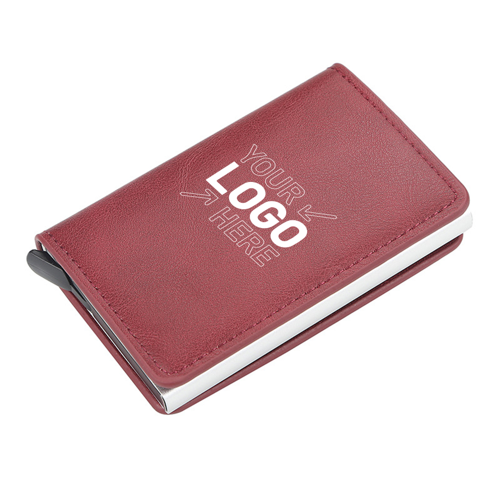 RFID Slim Wallet Pop-up Credit Card Holder With Money Clip 8