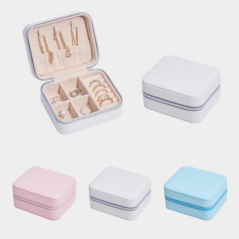 Portable Travel Jewelry Organizer Box & Earring Ring Storage 9