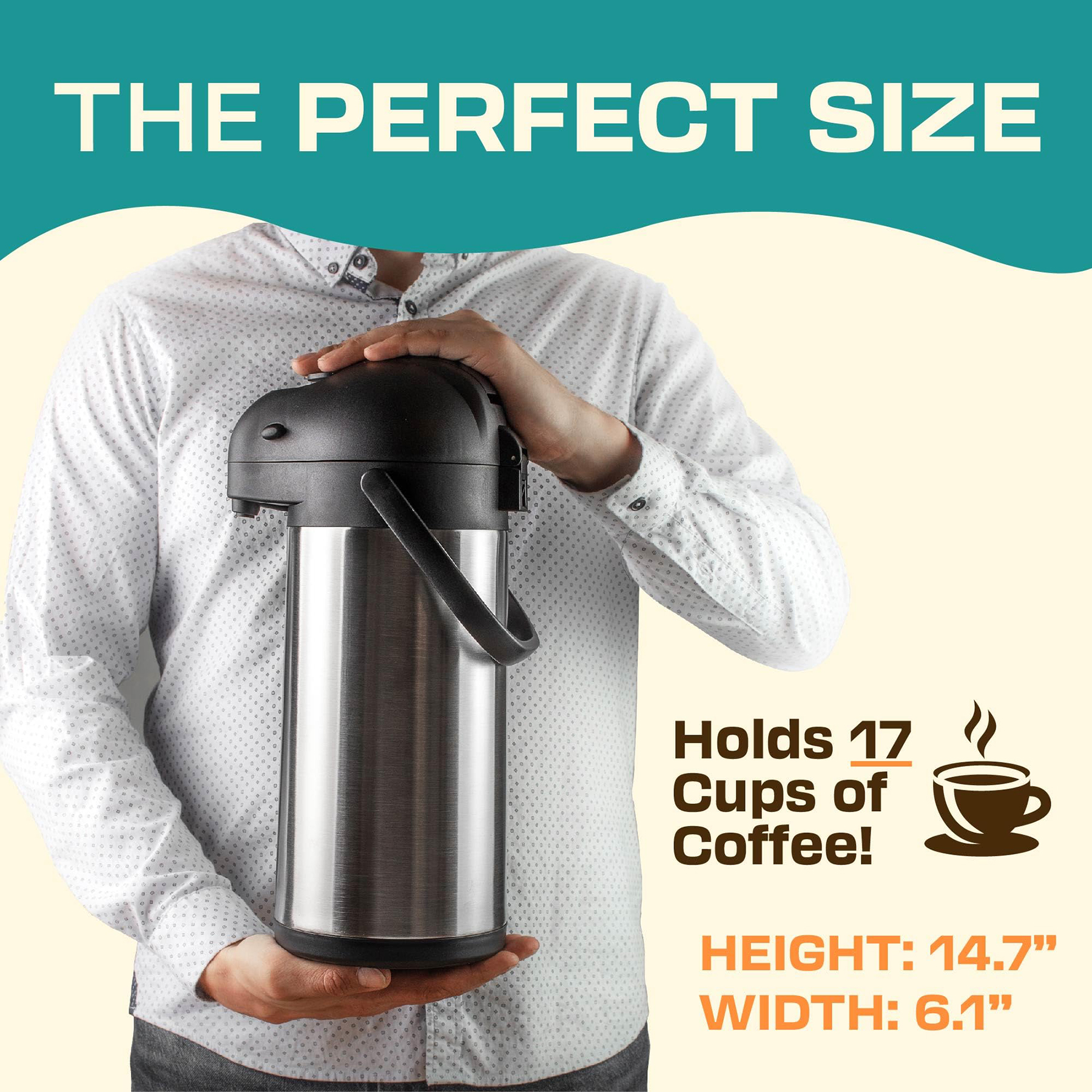100 OZ Coffee Pot With Pump 4