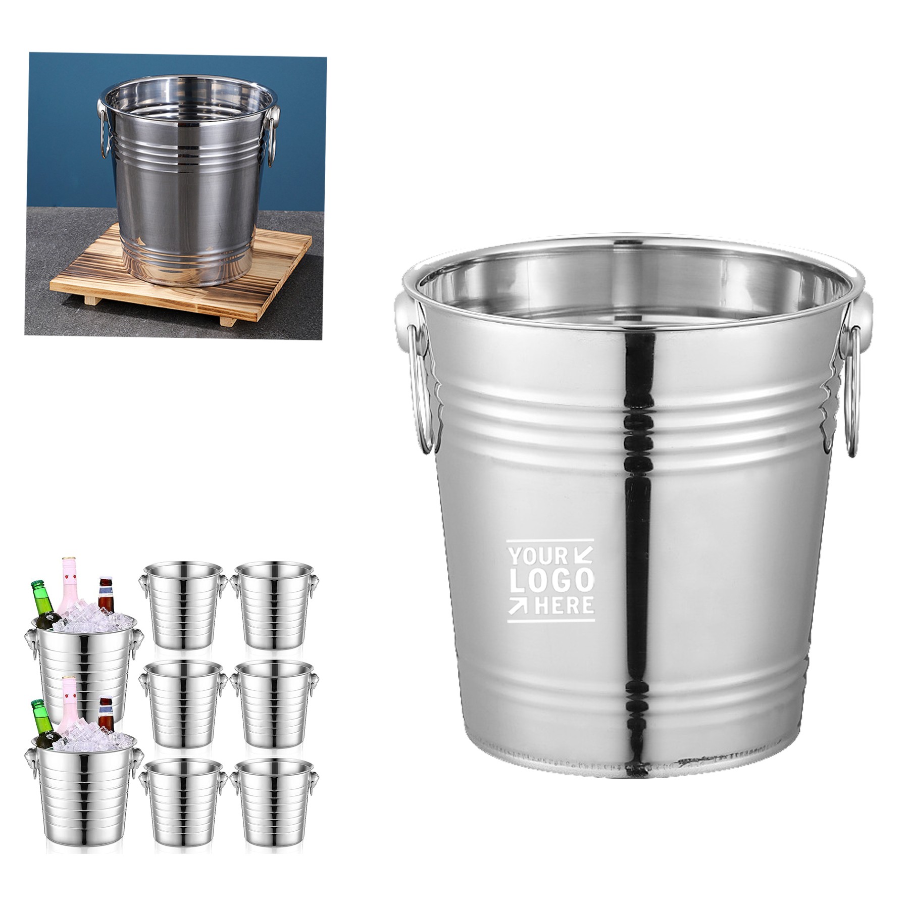 Stainless Steel Ice Bucket