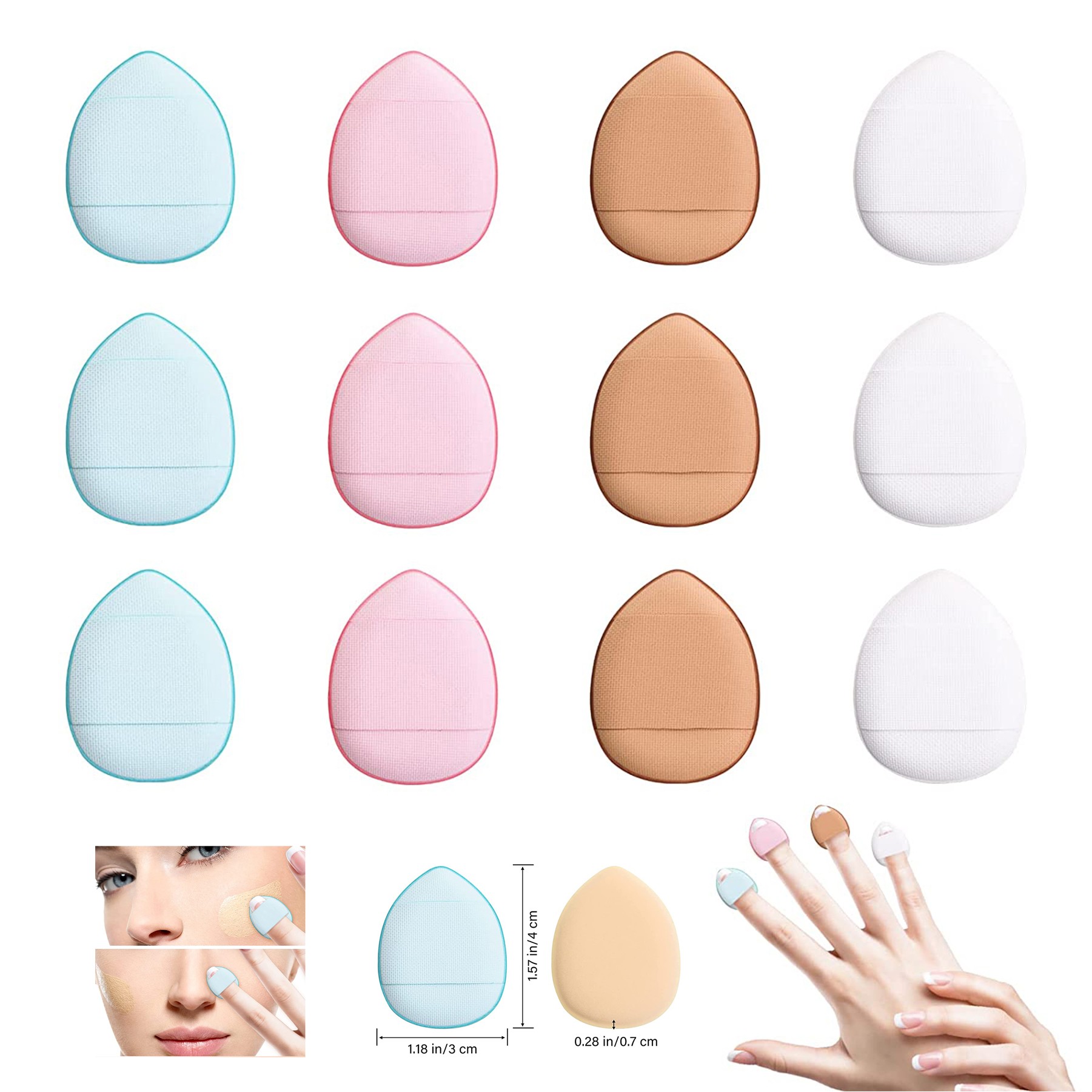 Sponge Finger Powder Puff 2