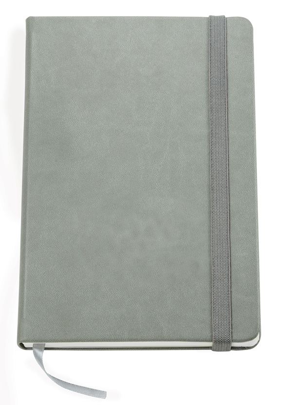 Fiore Light Gray Hard Cover Journal 8.5" x 5.5" 1