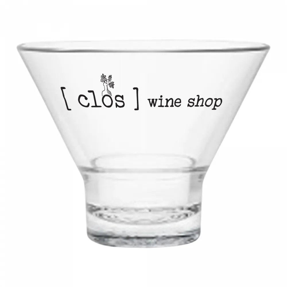 8oz. MS Plastic Stemless Martini Glass 2