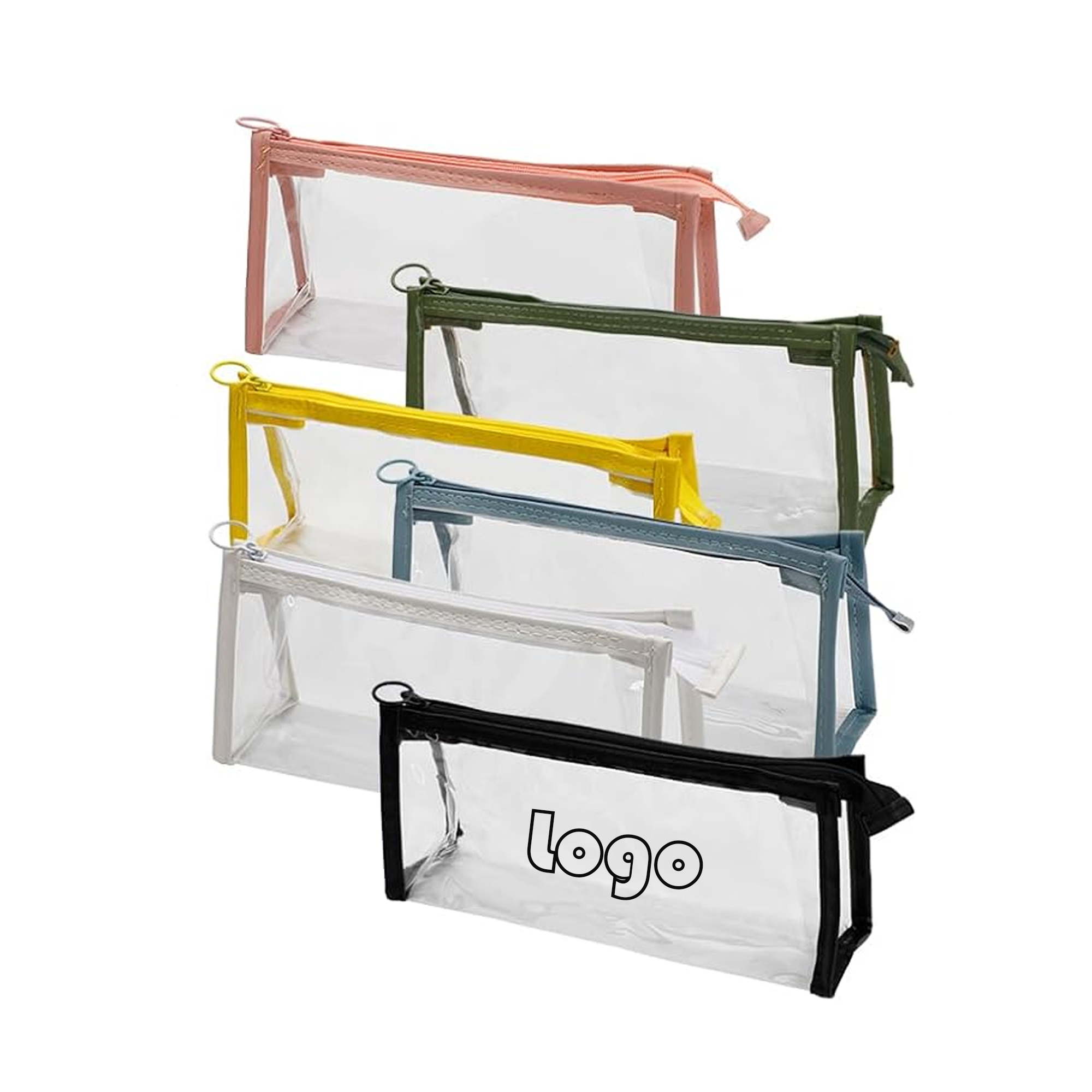 Portable PVC Pencil Storage Bag Transparent Pencil Case 2