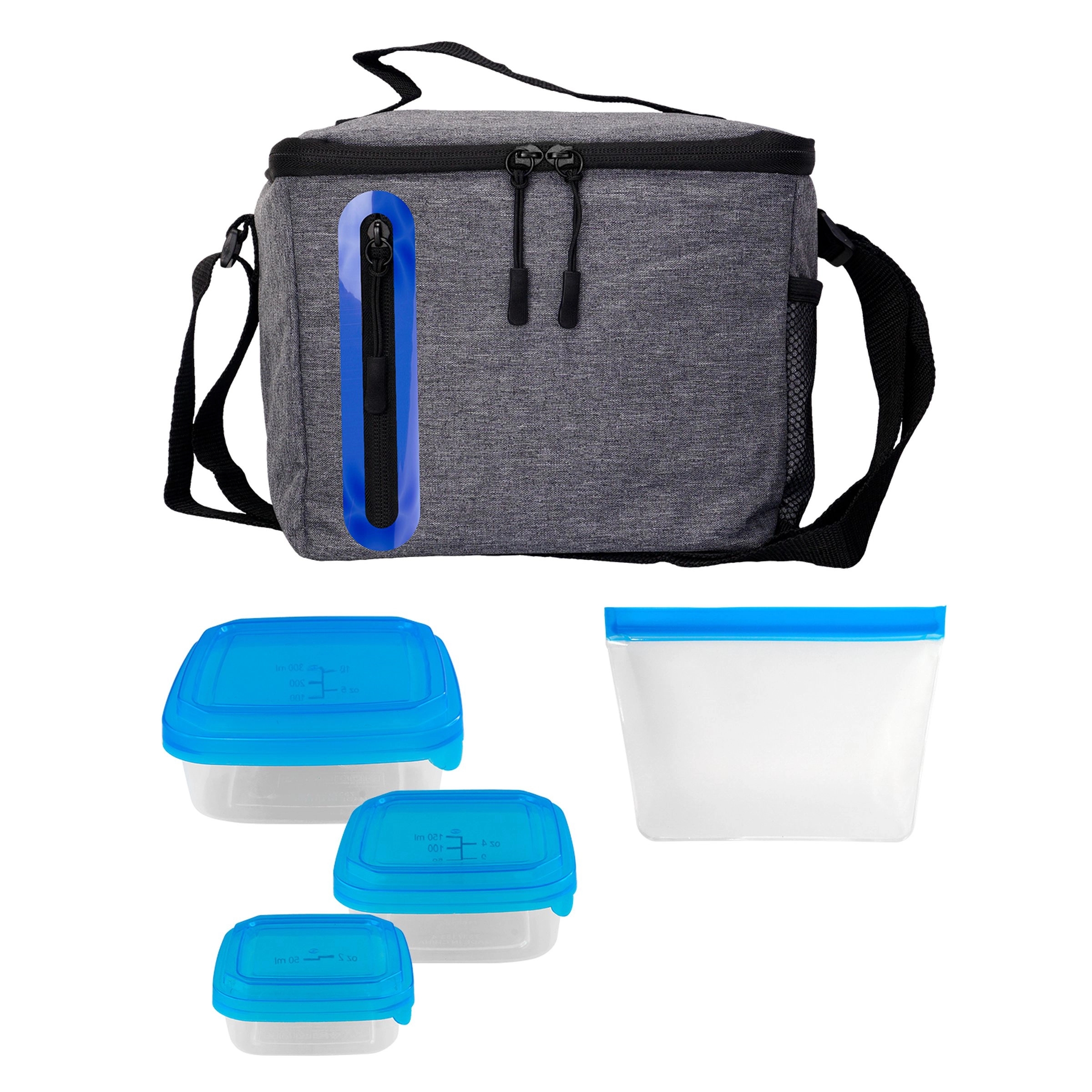 Portion Control & Food Bag Oval Cooler Lunch Set 2