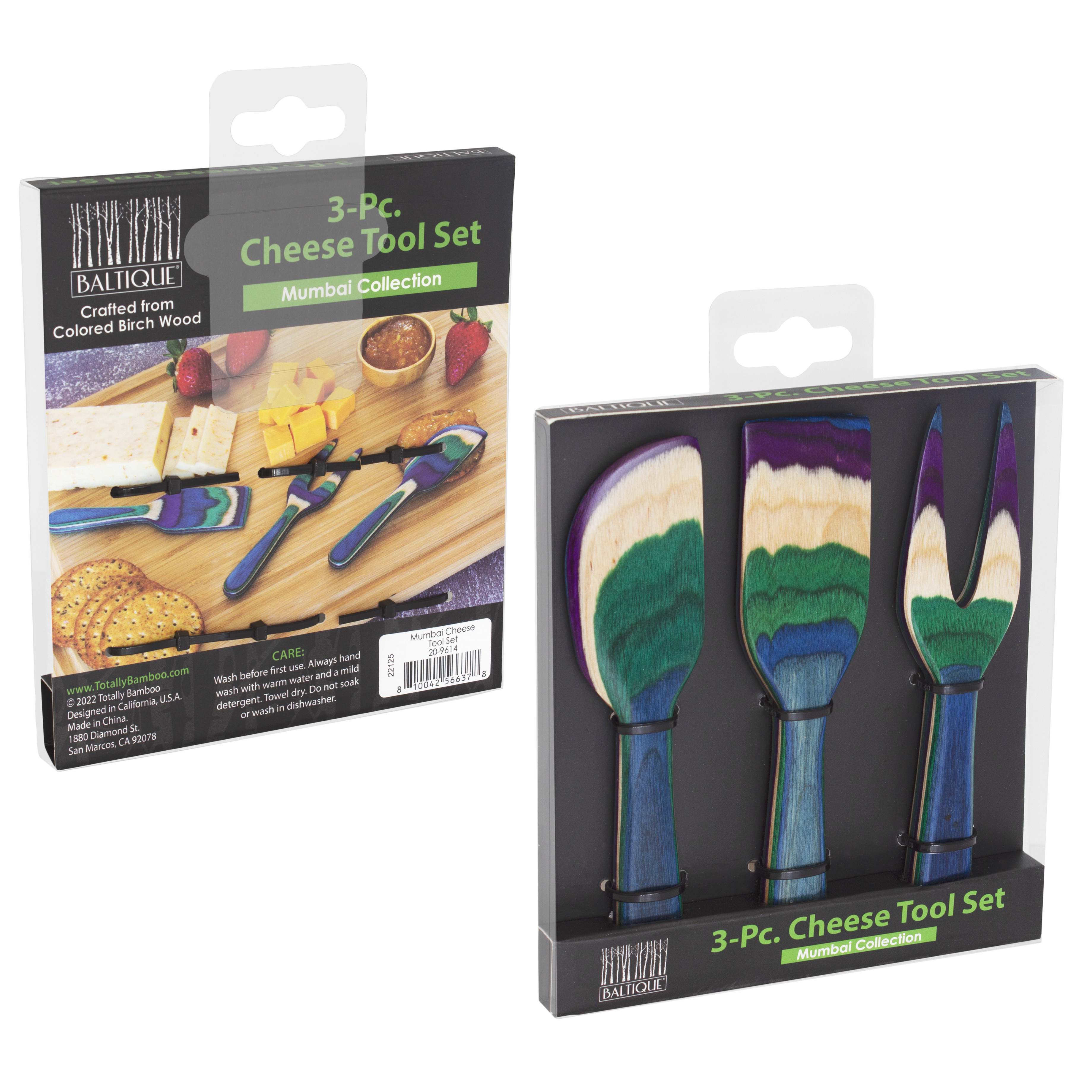 Baltique® Mumbai 3-Piece Cheese Tool Set 2