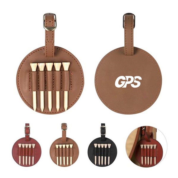 Leather Golf Tee Holder