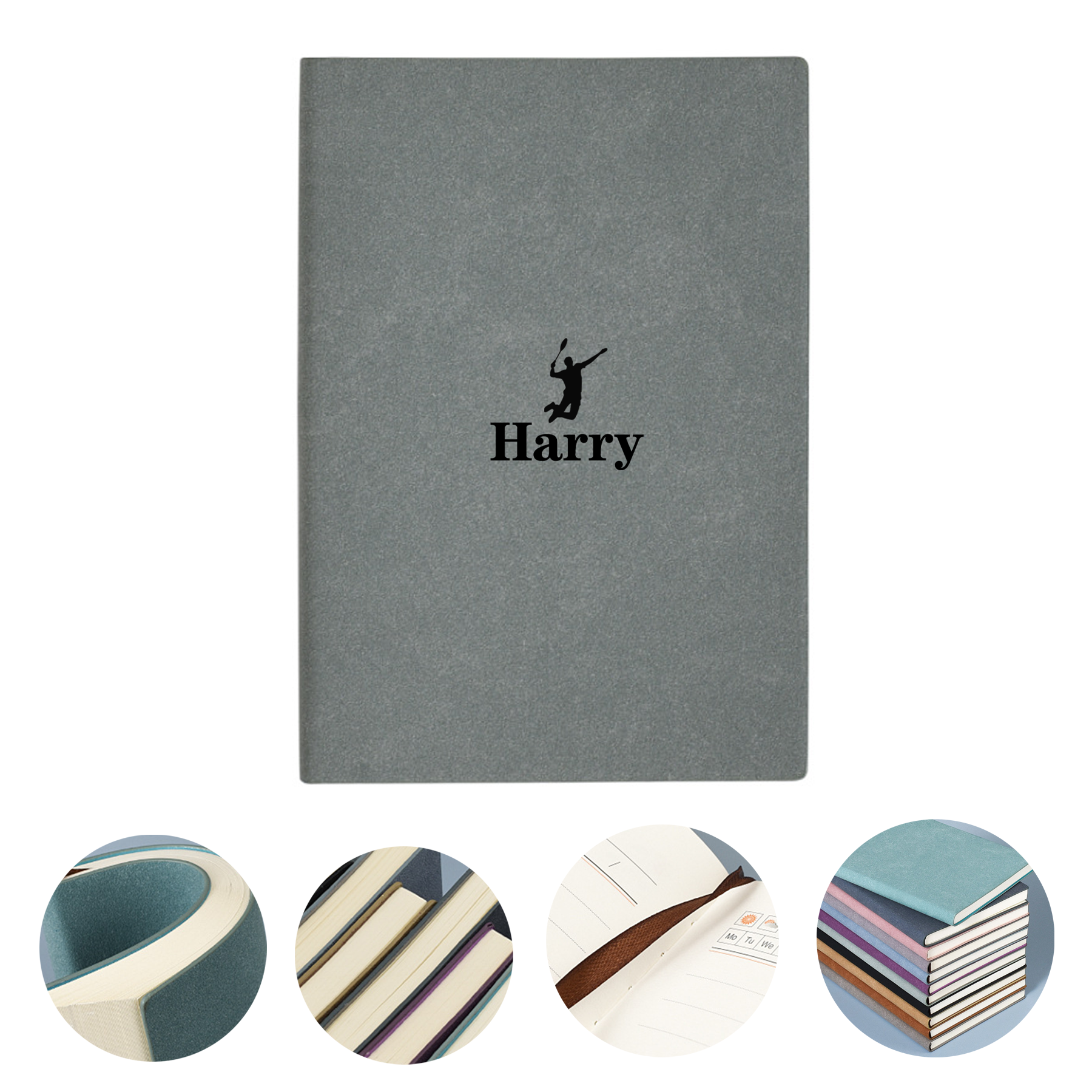 Premium Thick Paper Faux Leather Classic Writing Notebook 10