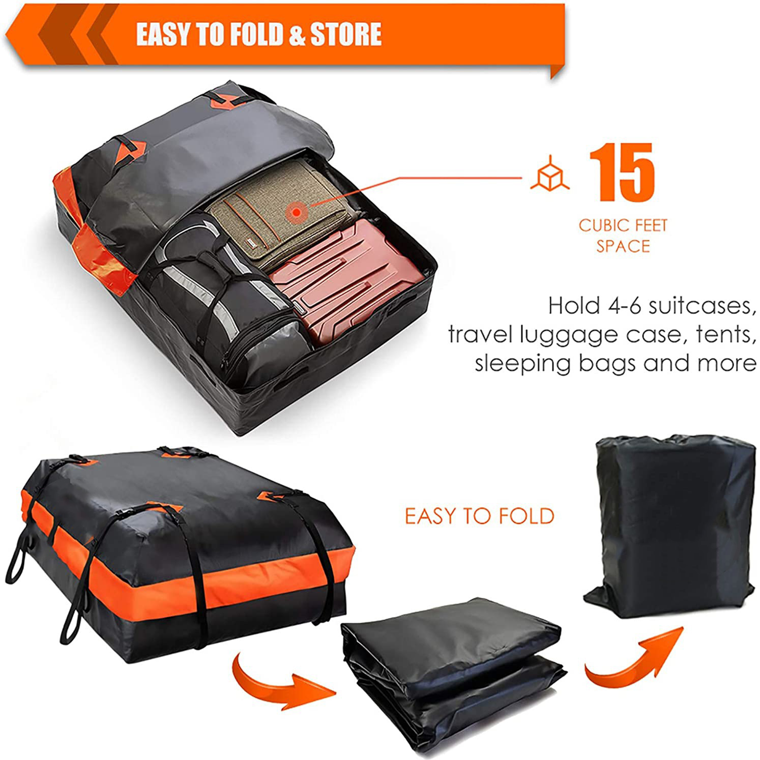 Waterproof Bag for All Cars with/Without Rack 5