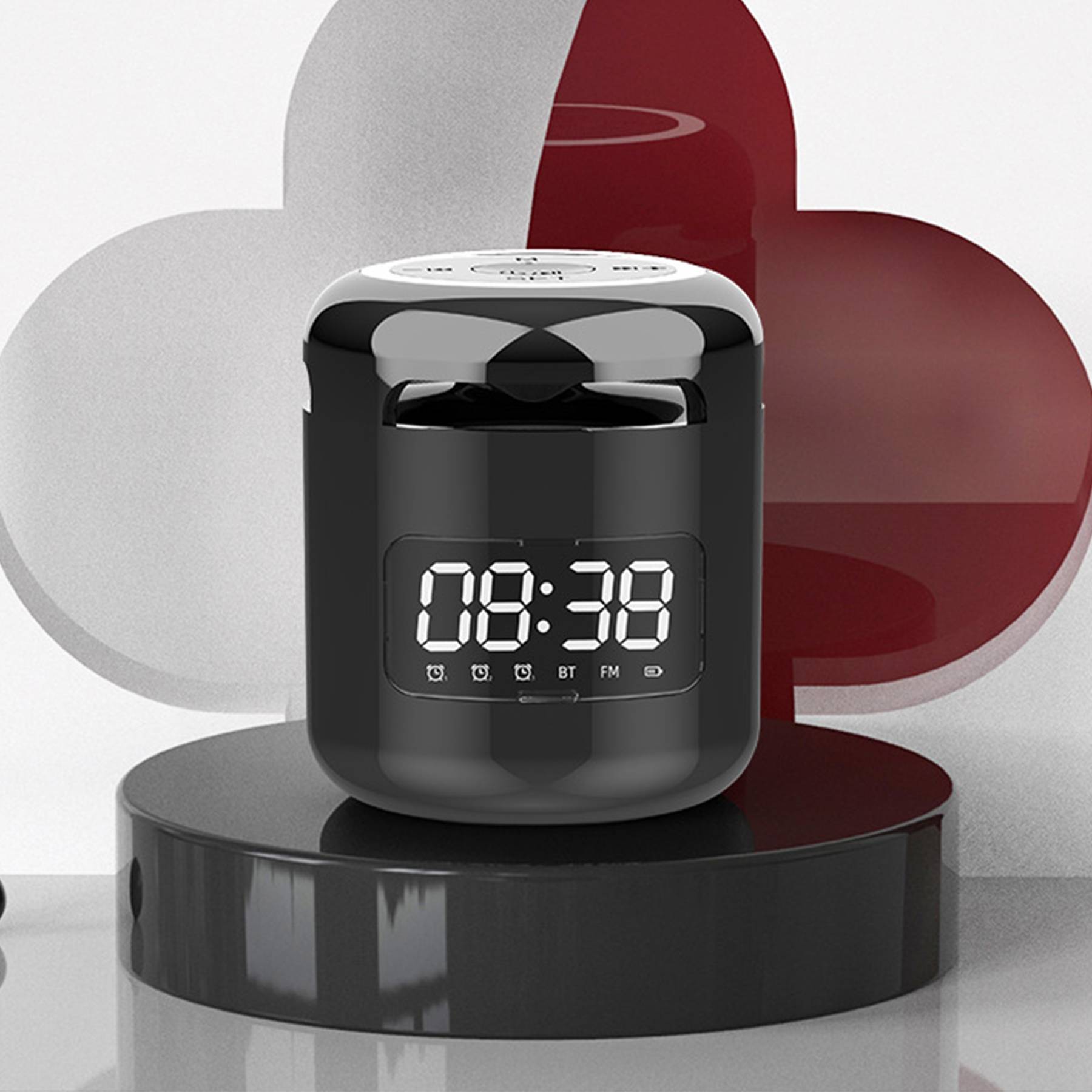 Wireless Intelligent Bluetooth Speaker With Clock 5