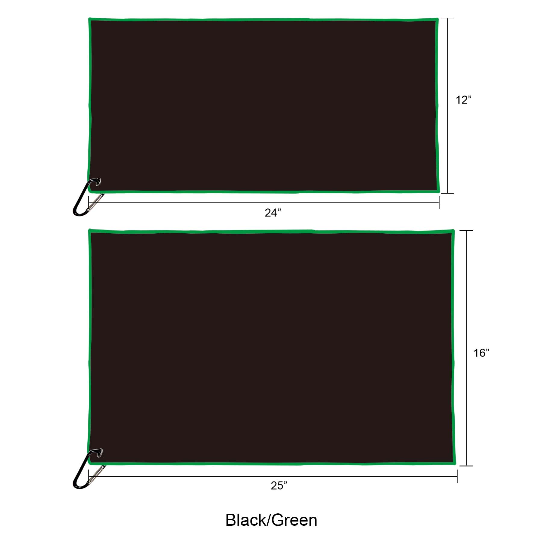Free Shipping Full Color 200gsm Seude Microfiber Golf Towel 26