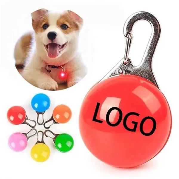 Clip-on Pet Collar Pendant Safety Light 4