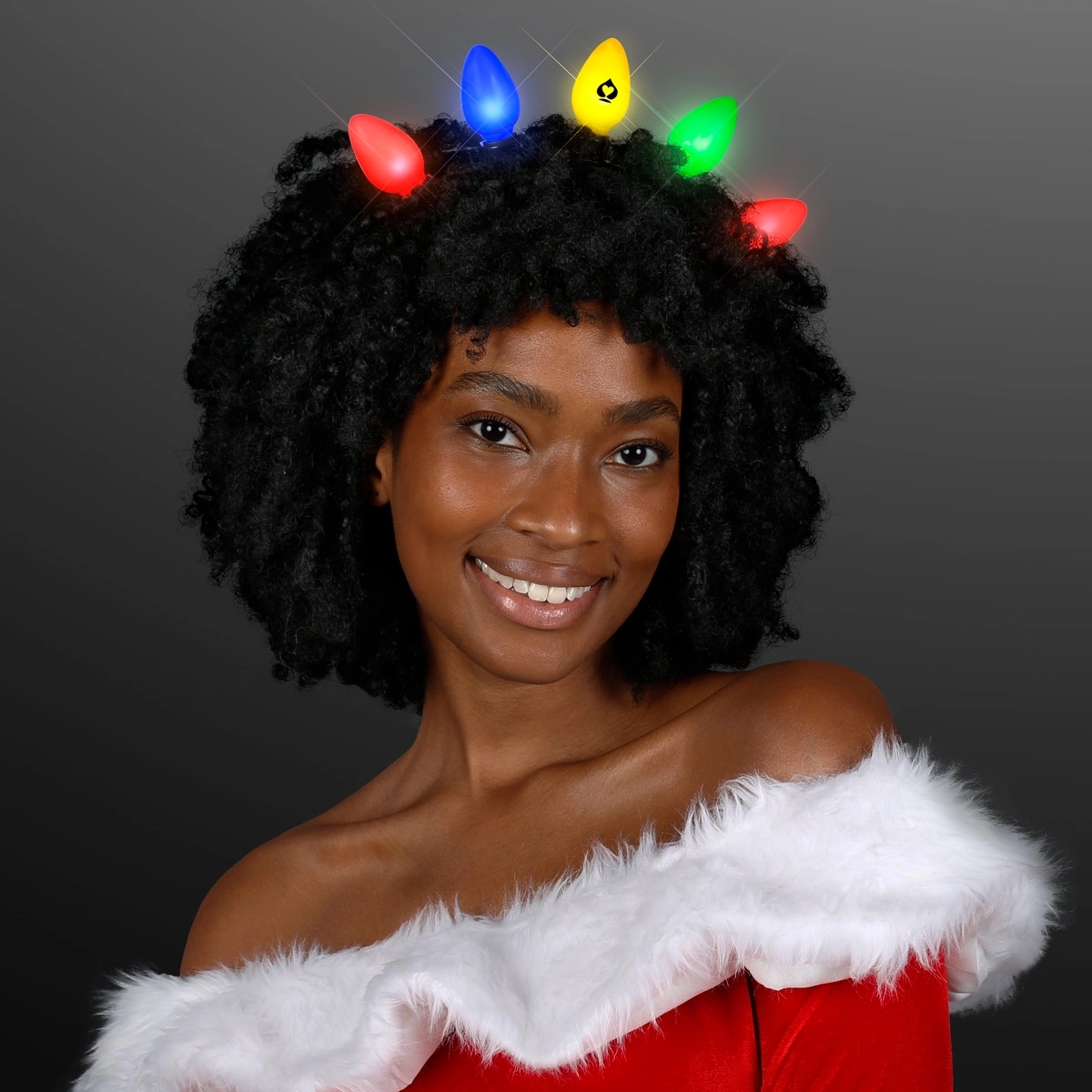 Light Up Christmas Bulbs Headband 4