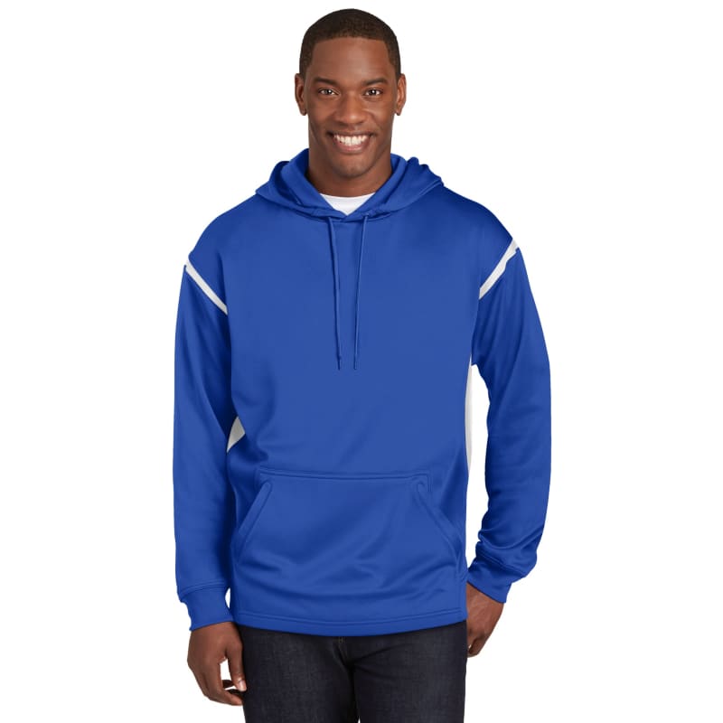 Sport-Tek Tech Fleece Colorblock Hooded Sweatshirt. 33