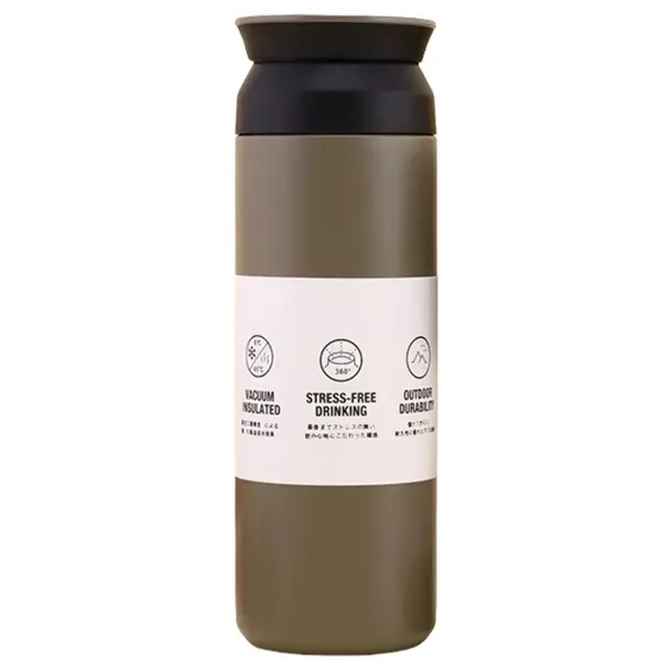 304 Stainless Steel Insulated Bottle with Handle or Flat-Lid, custom water bottle with logo imprint 3