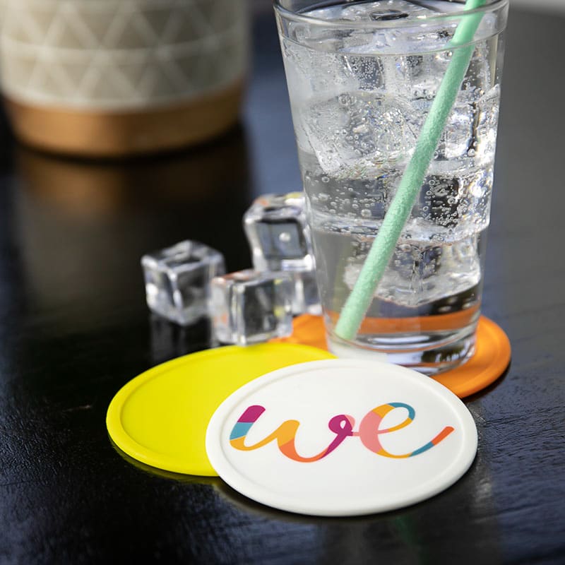 4 Inch Custom Silicone Drink Coasters 7