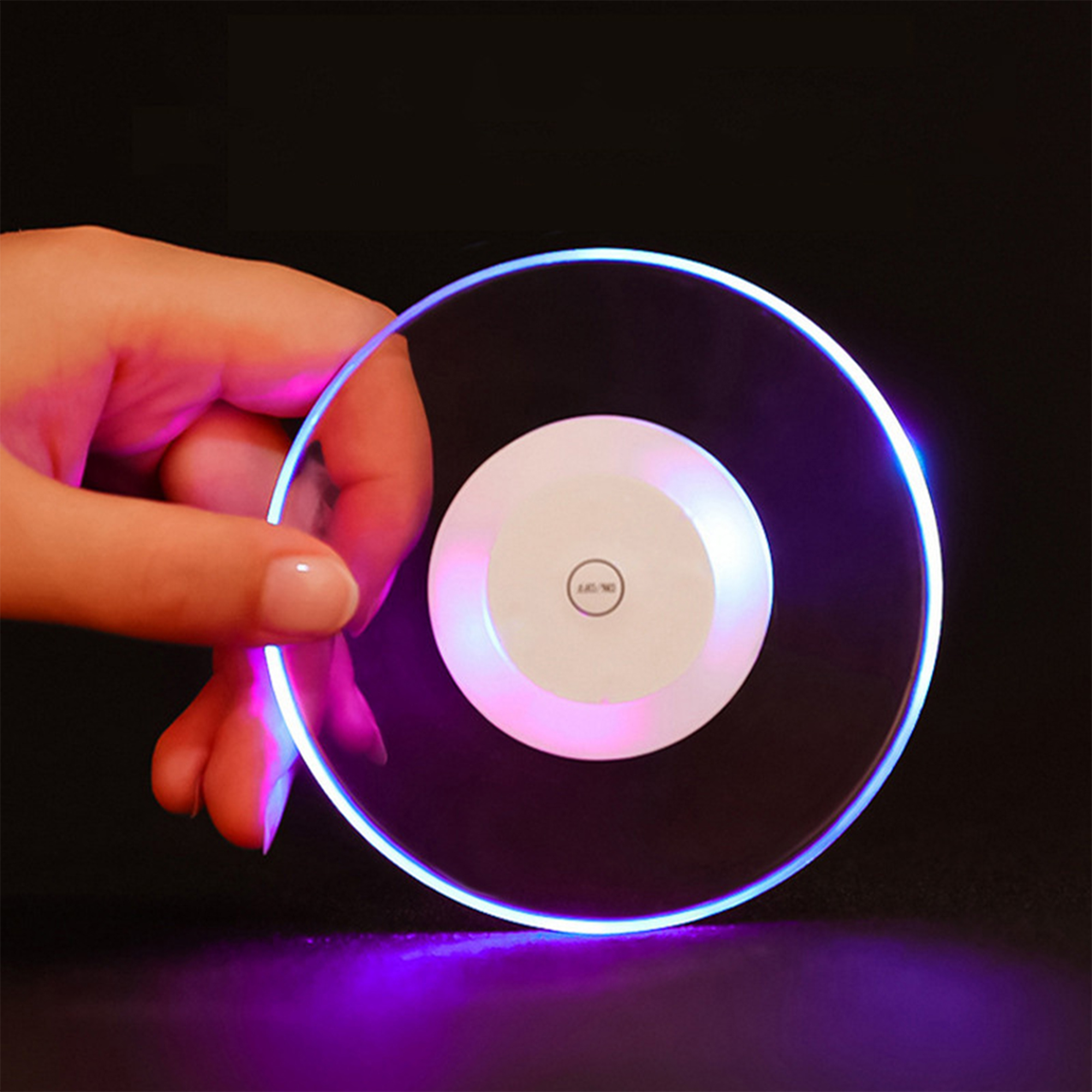 Acrylic Led Illuminated Coaster 1