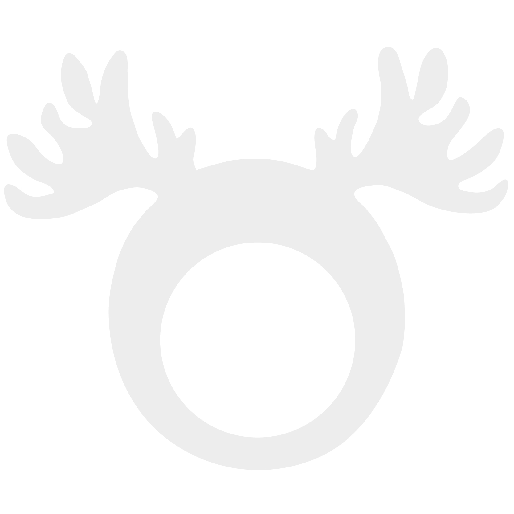 Reindeer Antler Pullover Visor 17