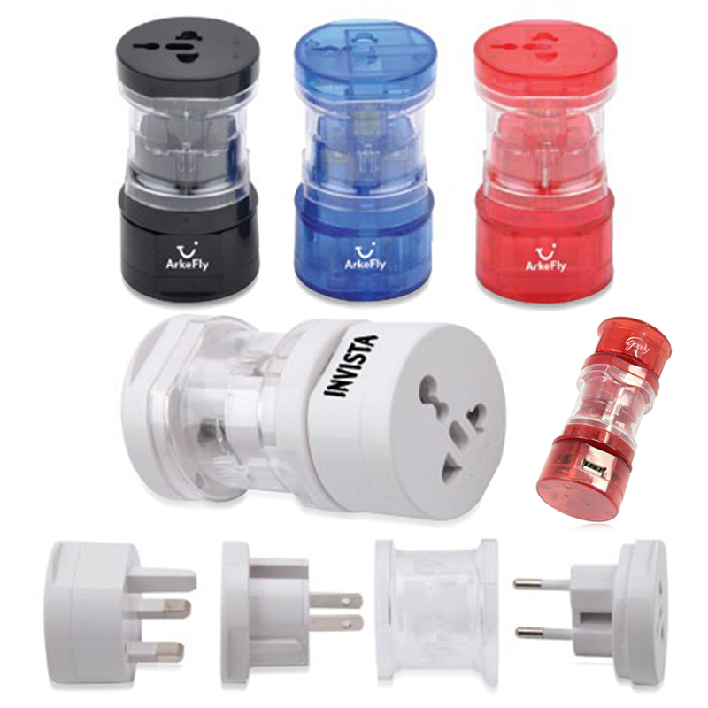 Translucent Universal Travel Power Adapter With USB Port 6