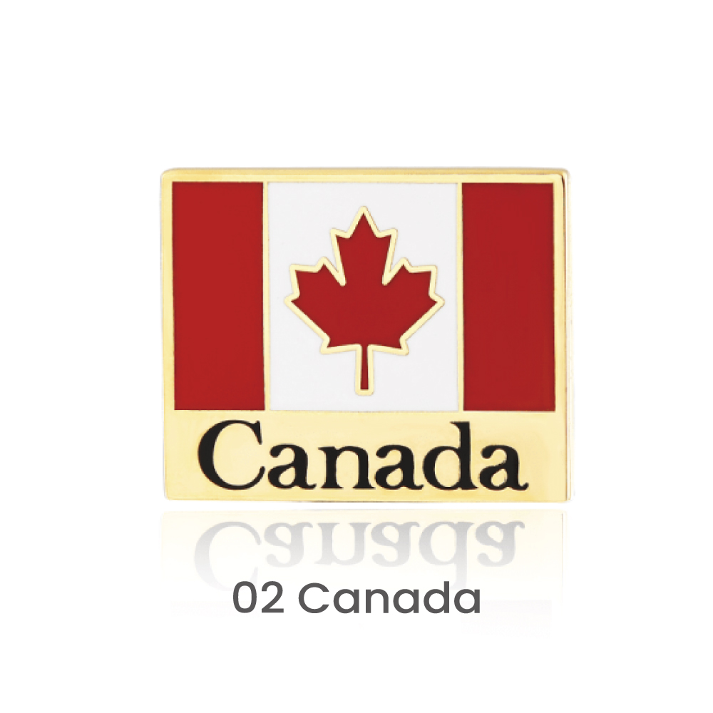 7/8 " Single Stock Flag Pins 13