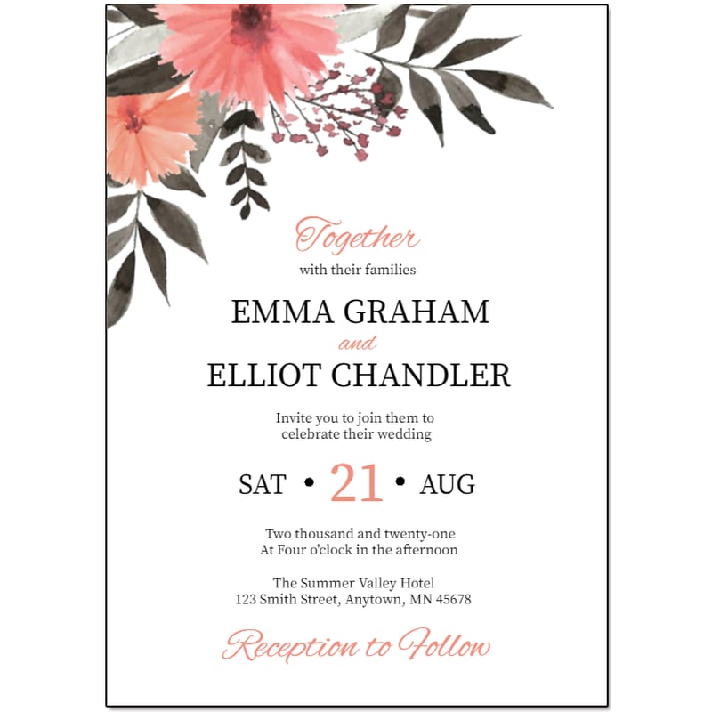 Custom Full Color 5 X 7 Inch Invitation Cards 27