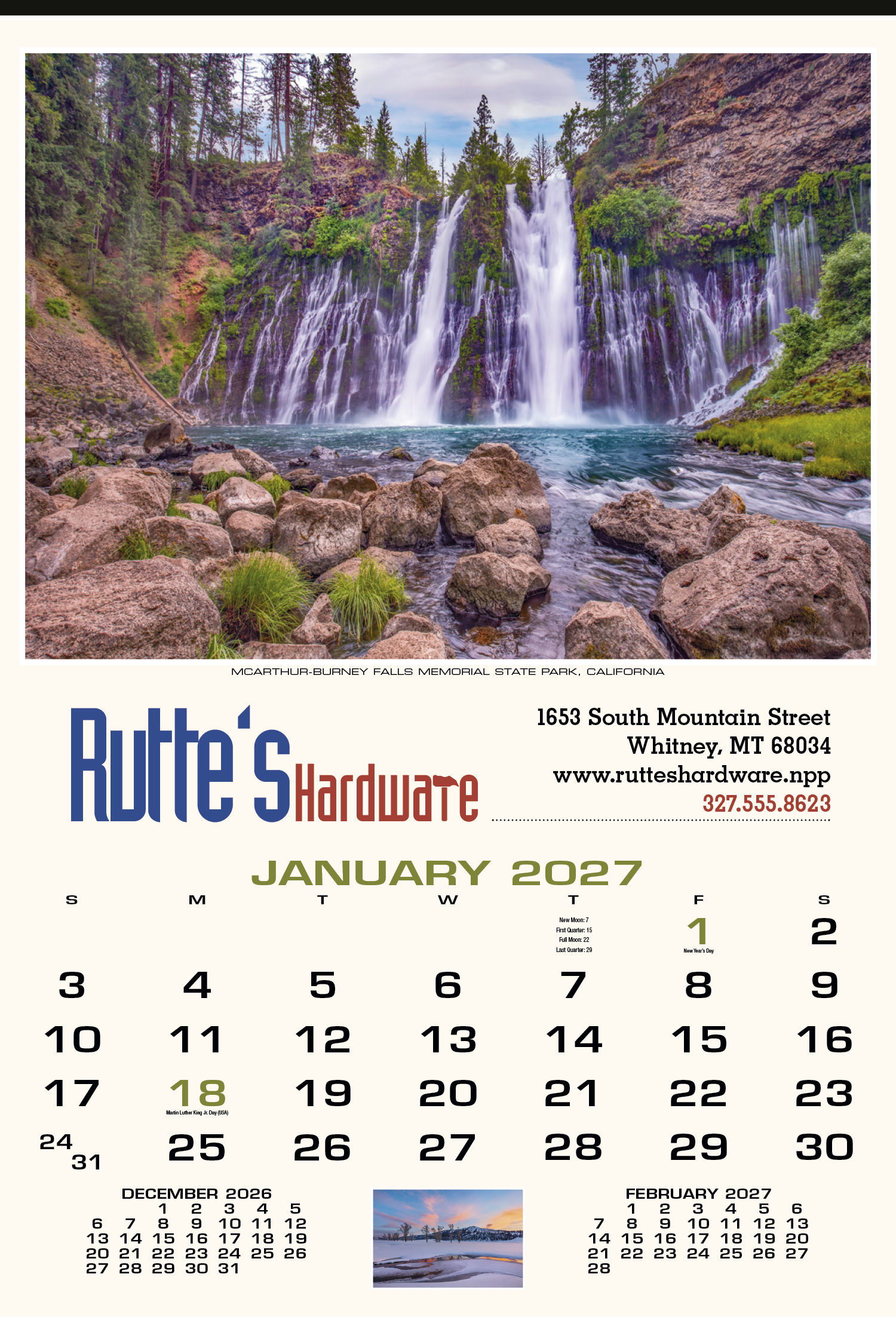 HotLine® Products Scenic America® Executive Calendar 19