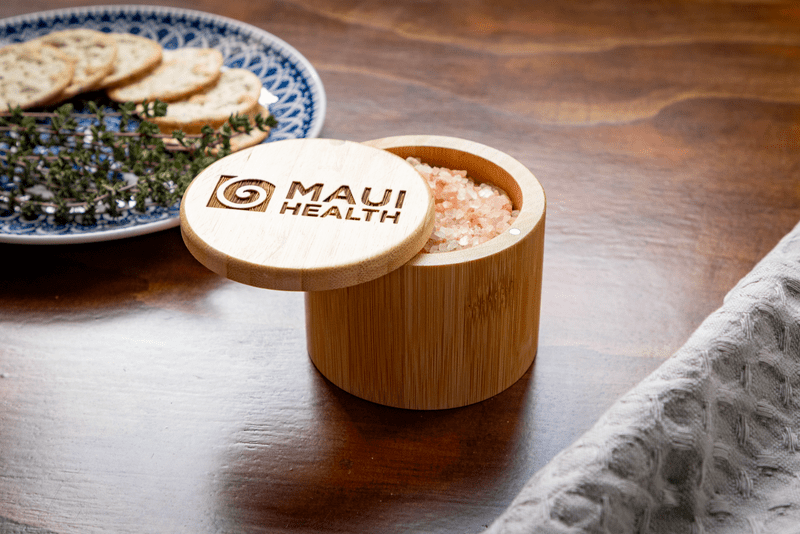 6 oz Round Salt Bamboo Box 44