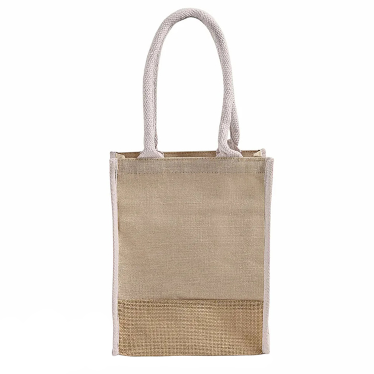 Belmont Jute Book Tote Bag 7