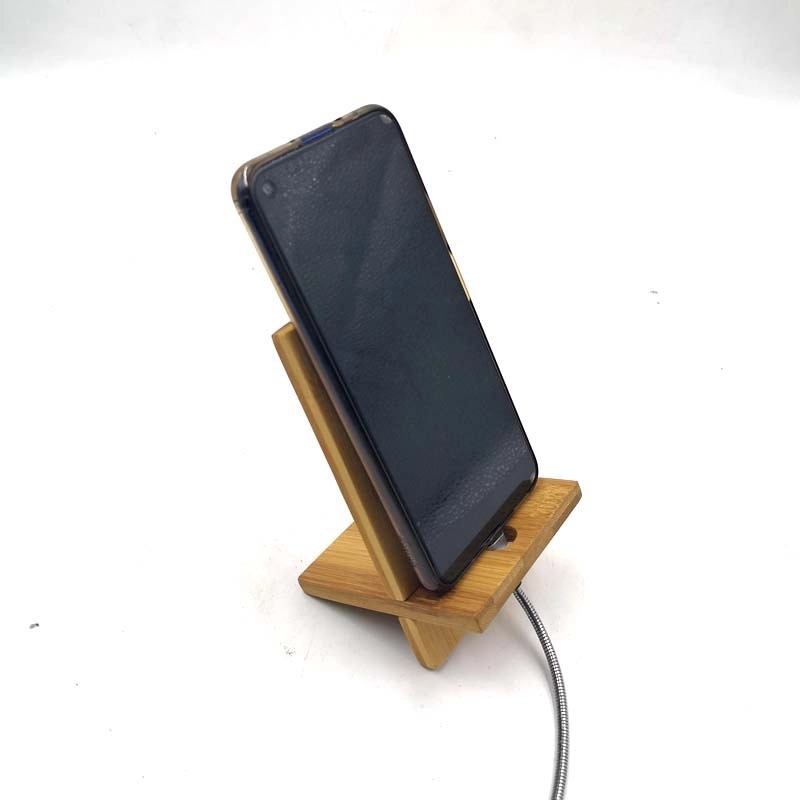 Bamboo mobile phone holder 5