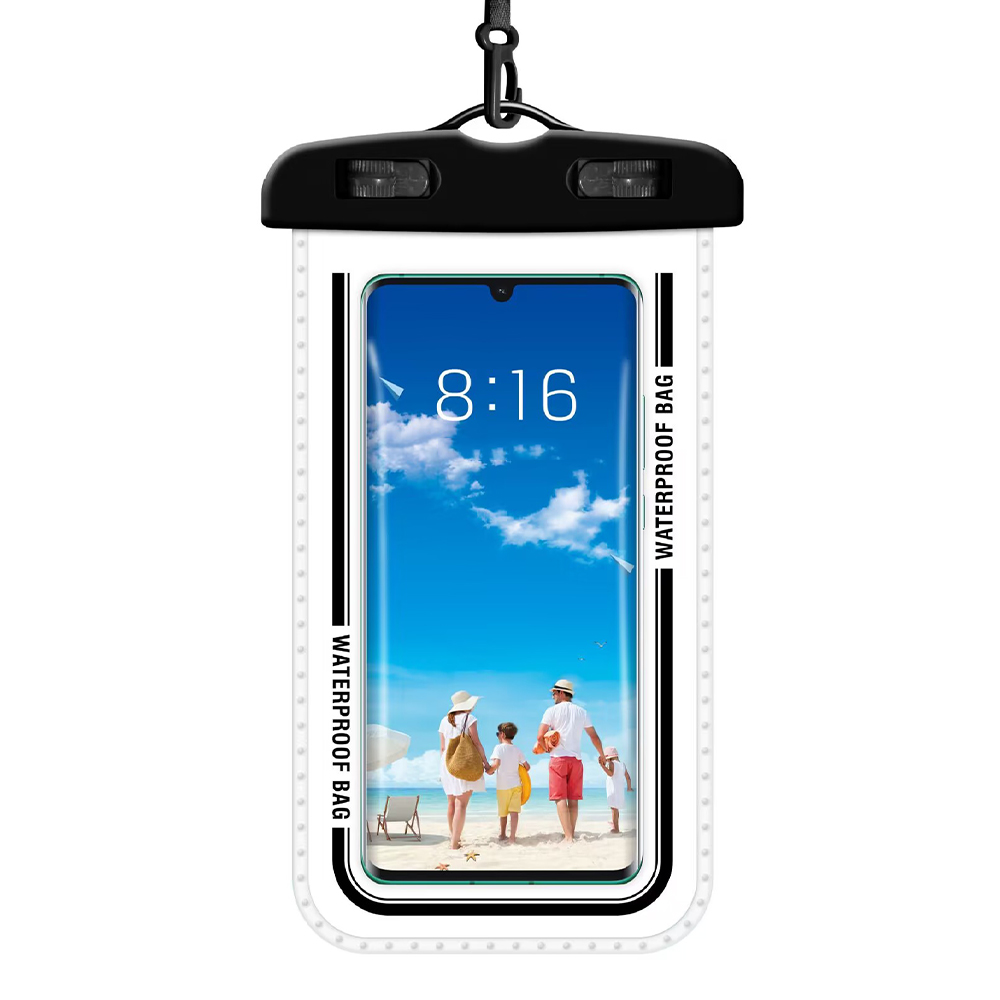 7.3" PVS+ABS Waterproof Mobile Phone Case Pouch With Lanyard 8
