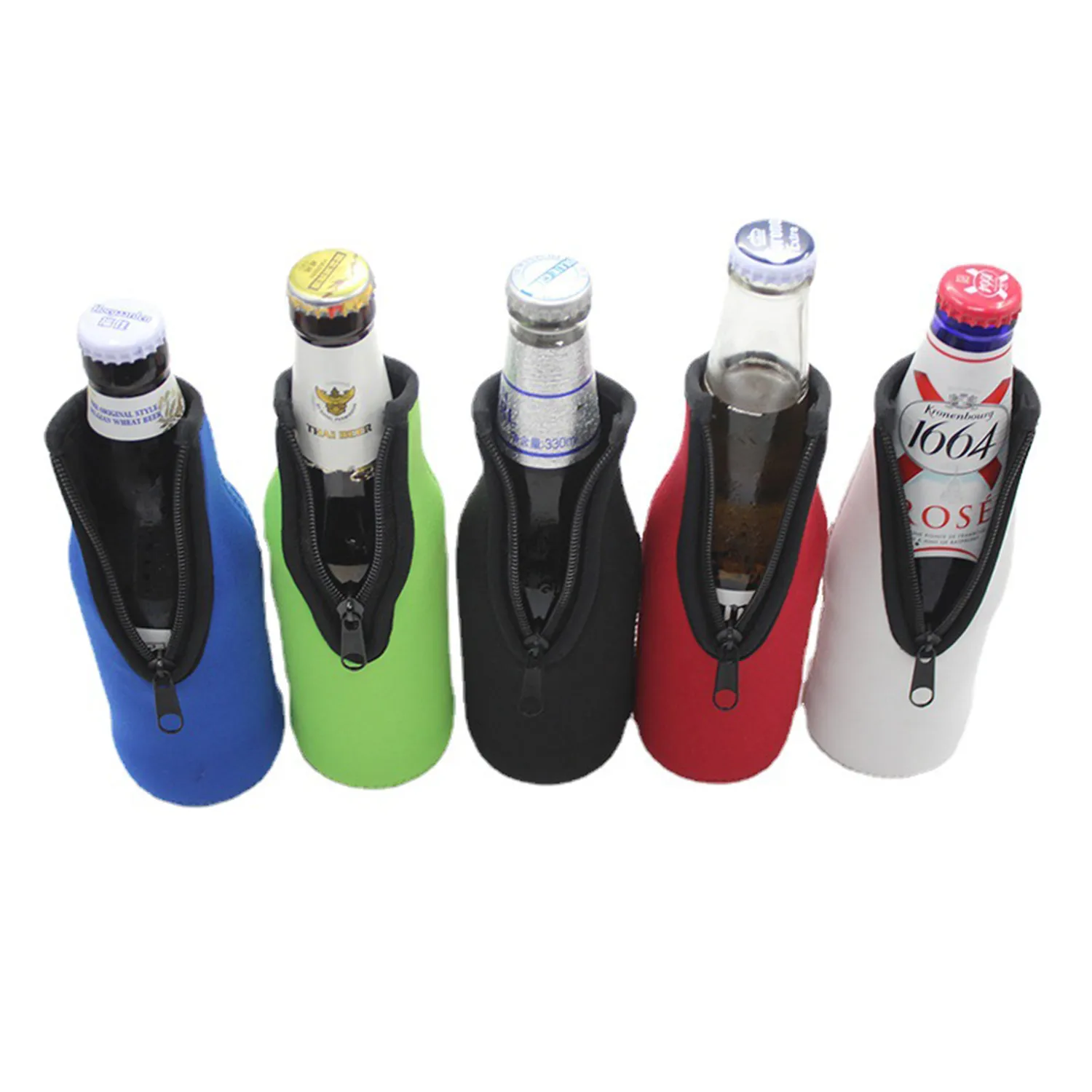 Beer Bottle Cooler Sleeves, custom koozie with logo imprint 2