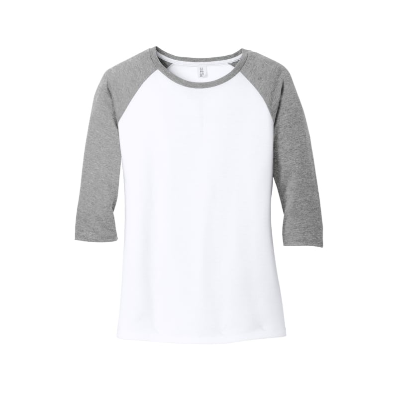 District Women's Perfect Tri 3/4-Sleeve Raglan. 39