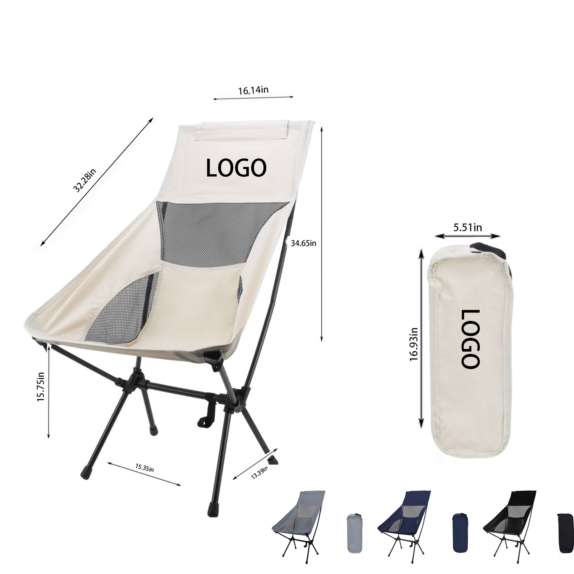 Portable Oxford Fishing Foldable Chair 1