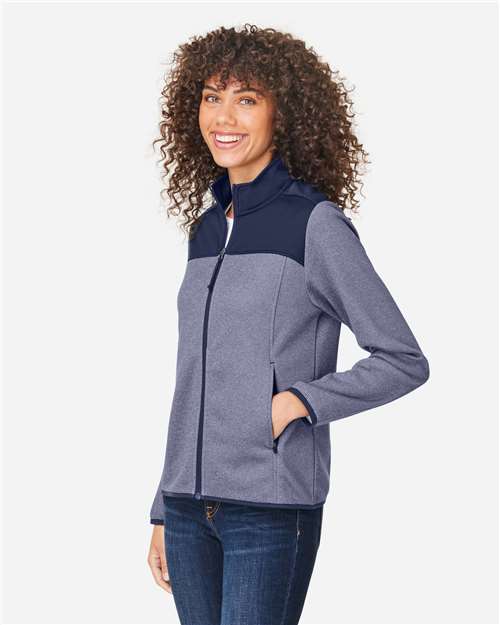 Women's Venture Heathered Stripe Hybrid Jacket - CE74W 13