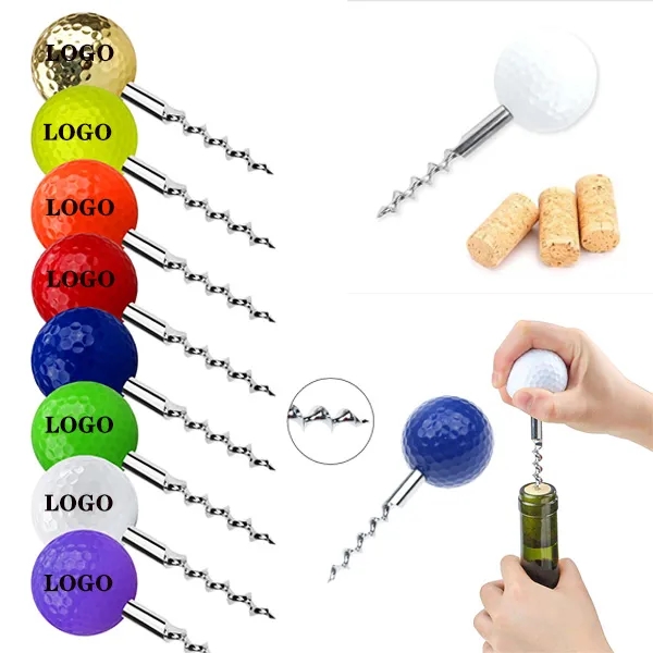 Mini Pocket Golf Ball Shaped Wine Opener/Corkscrews 5