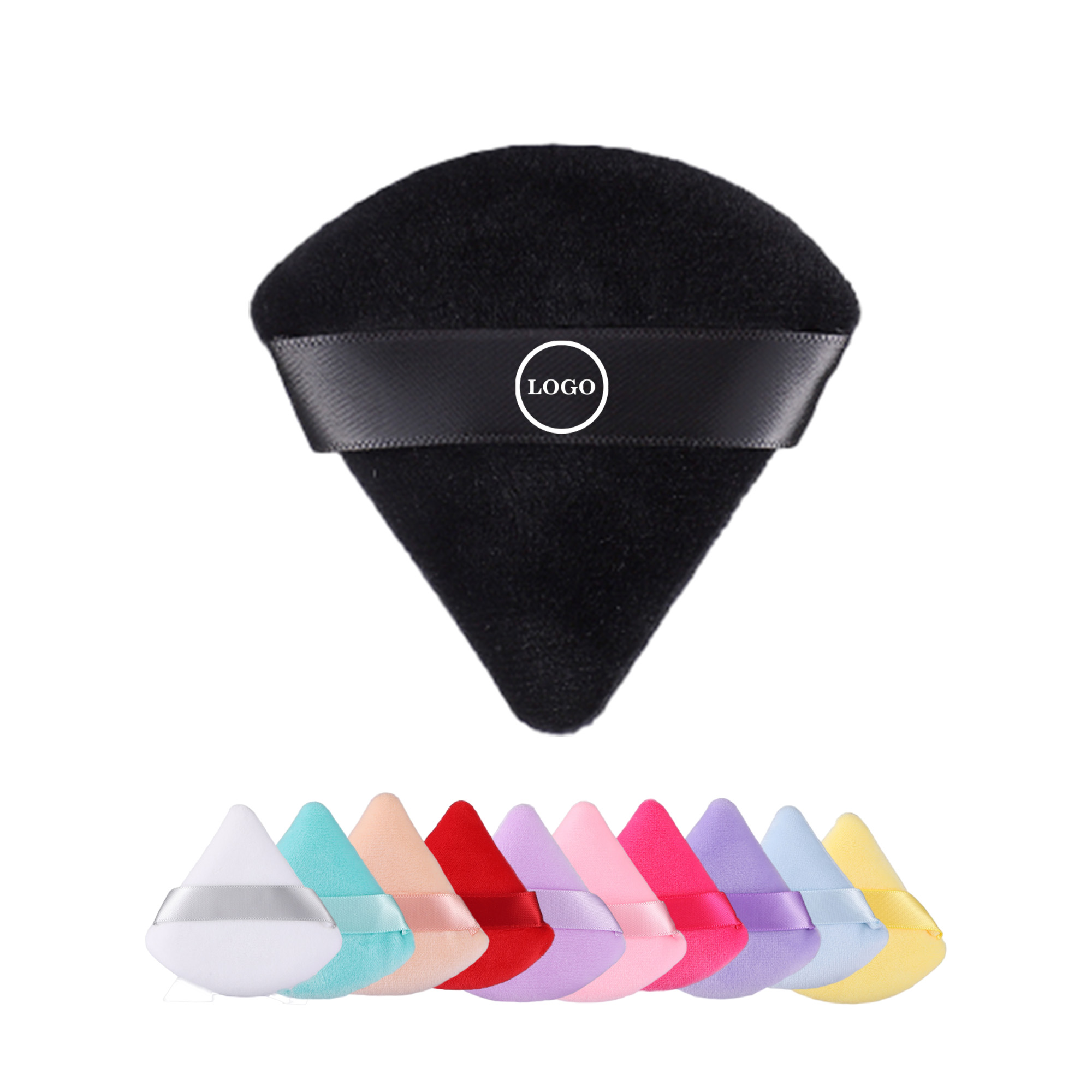 Triangle Powder Puff  Blender Sponge Makeup Velour Cosmetic 6
