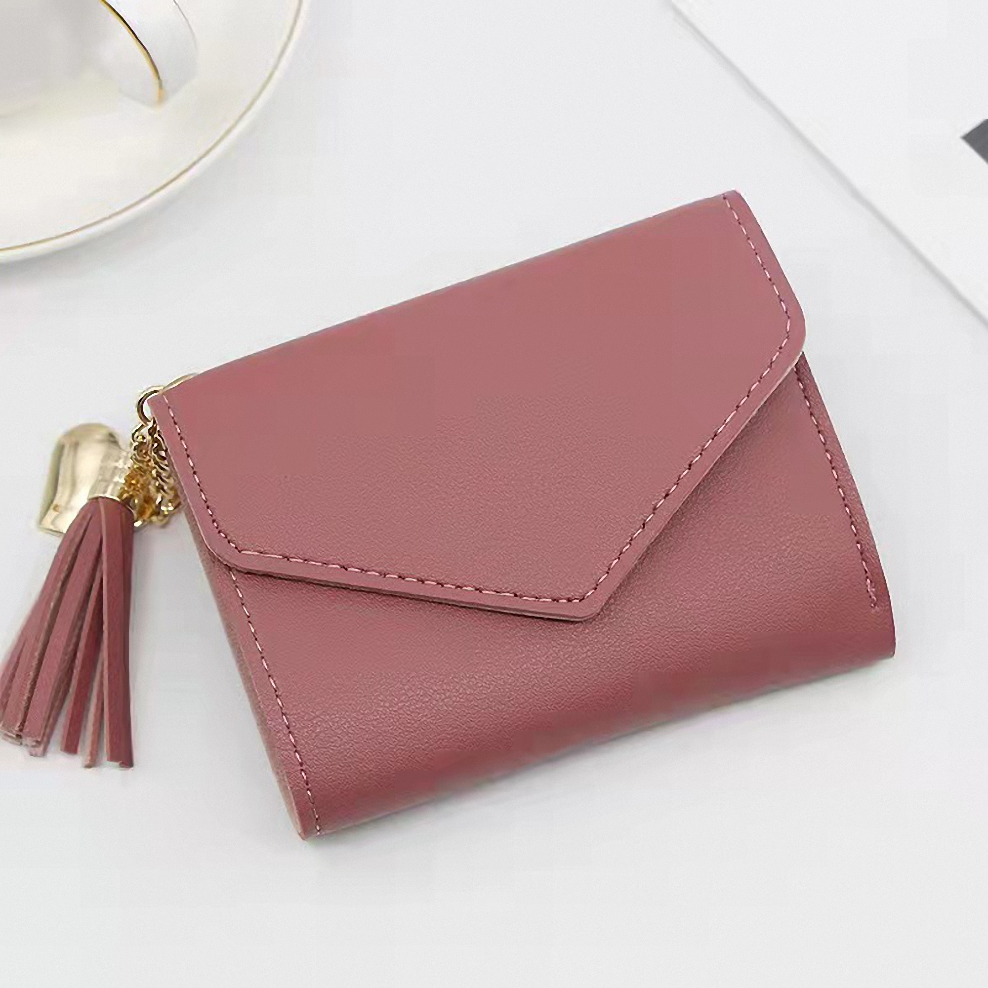 Leather Tassel Pocket Wallet 5
