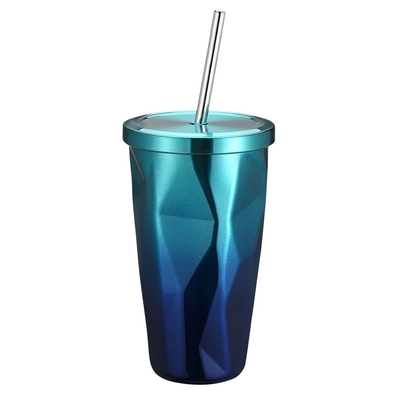 16oz Stainless Steel Tumbler with Lid and Straw 8