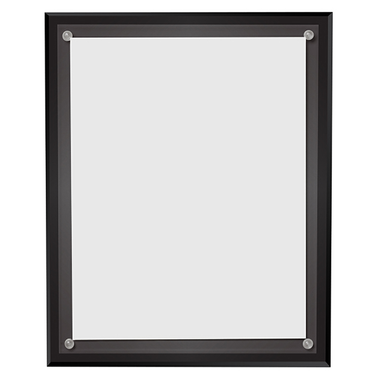 Certificate Holder Clear On Black (10 1/2"x 13"x 3/8")