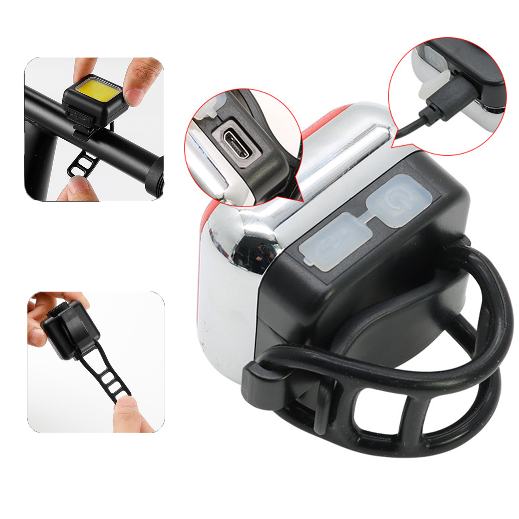 USB Waterproof Bicycle Reflector 5