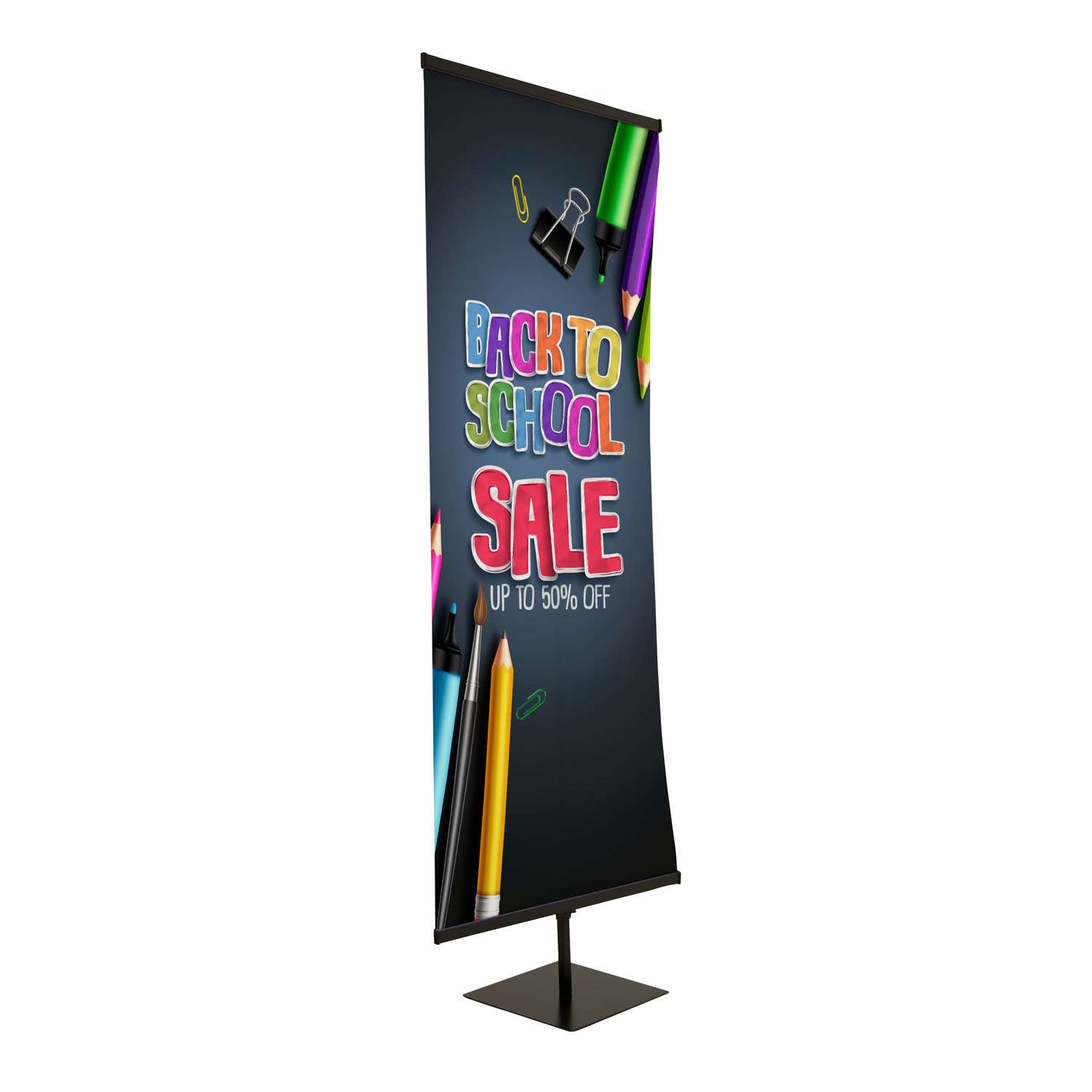 30" Everyday Snap Rail Banner Display Single-Sided Kit 5