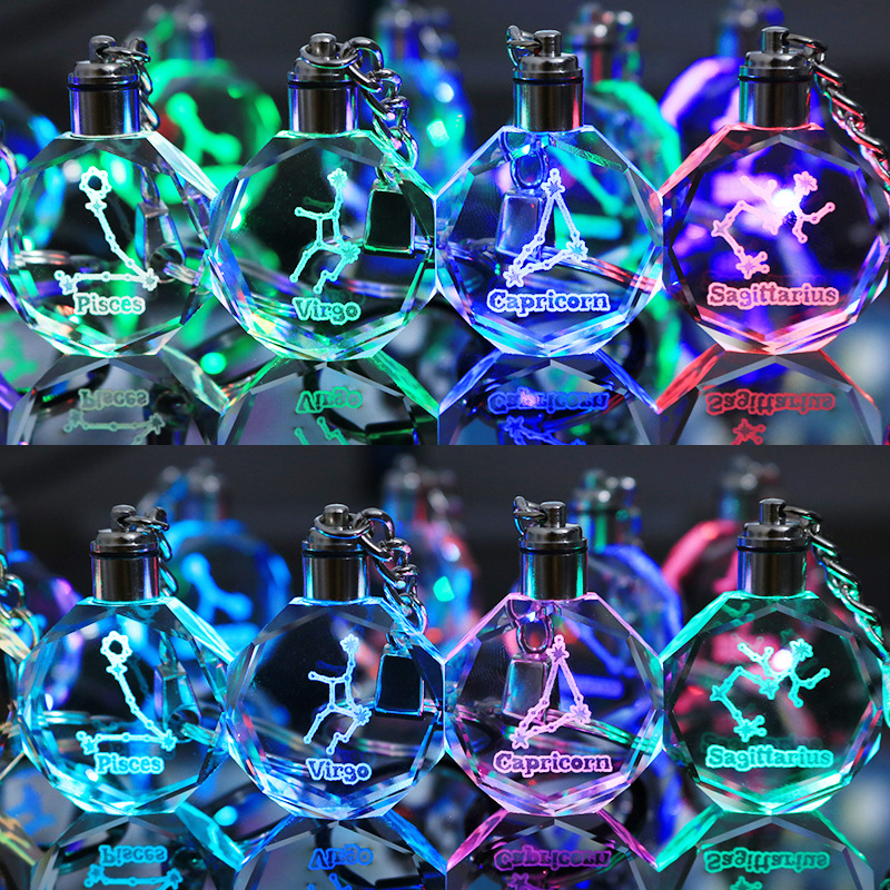 LED Crystal Keychain 3