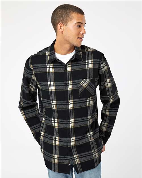 Open Pocket Flannel Shirt