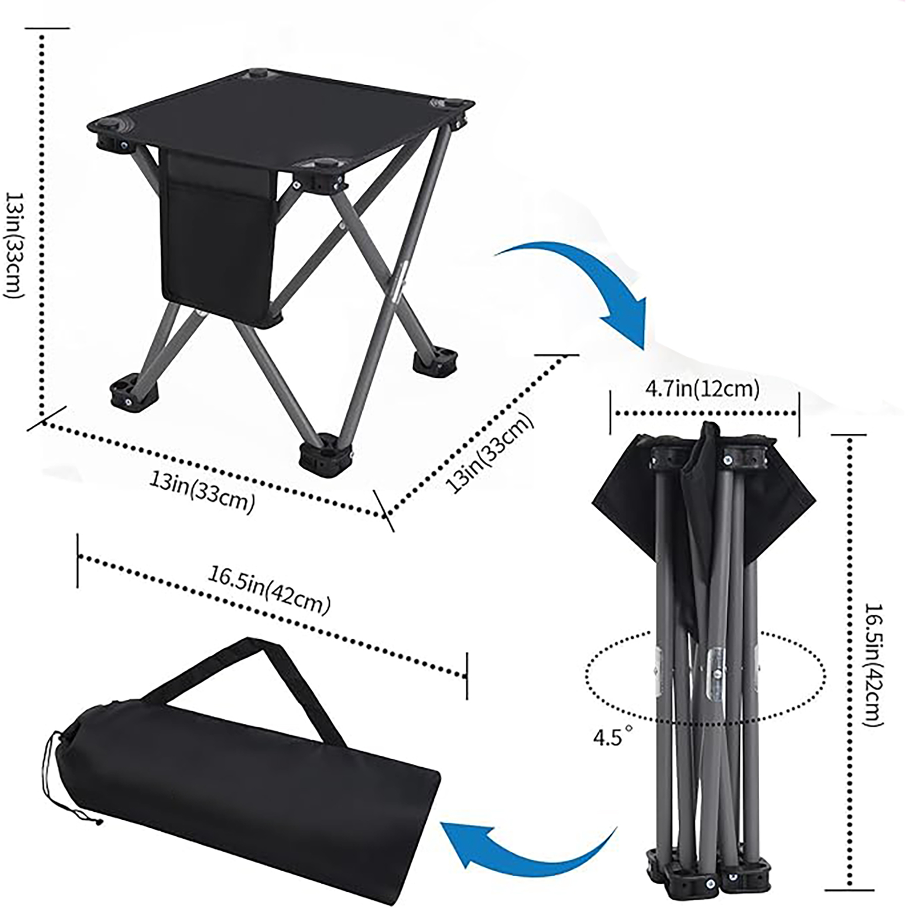 Portable Folding Compact Camping Stool 2