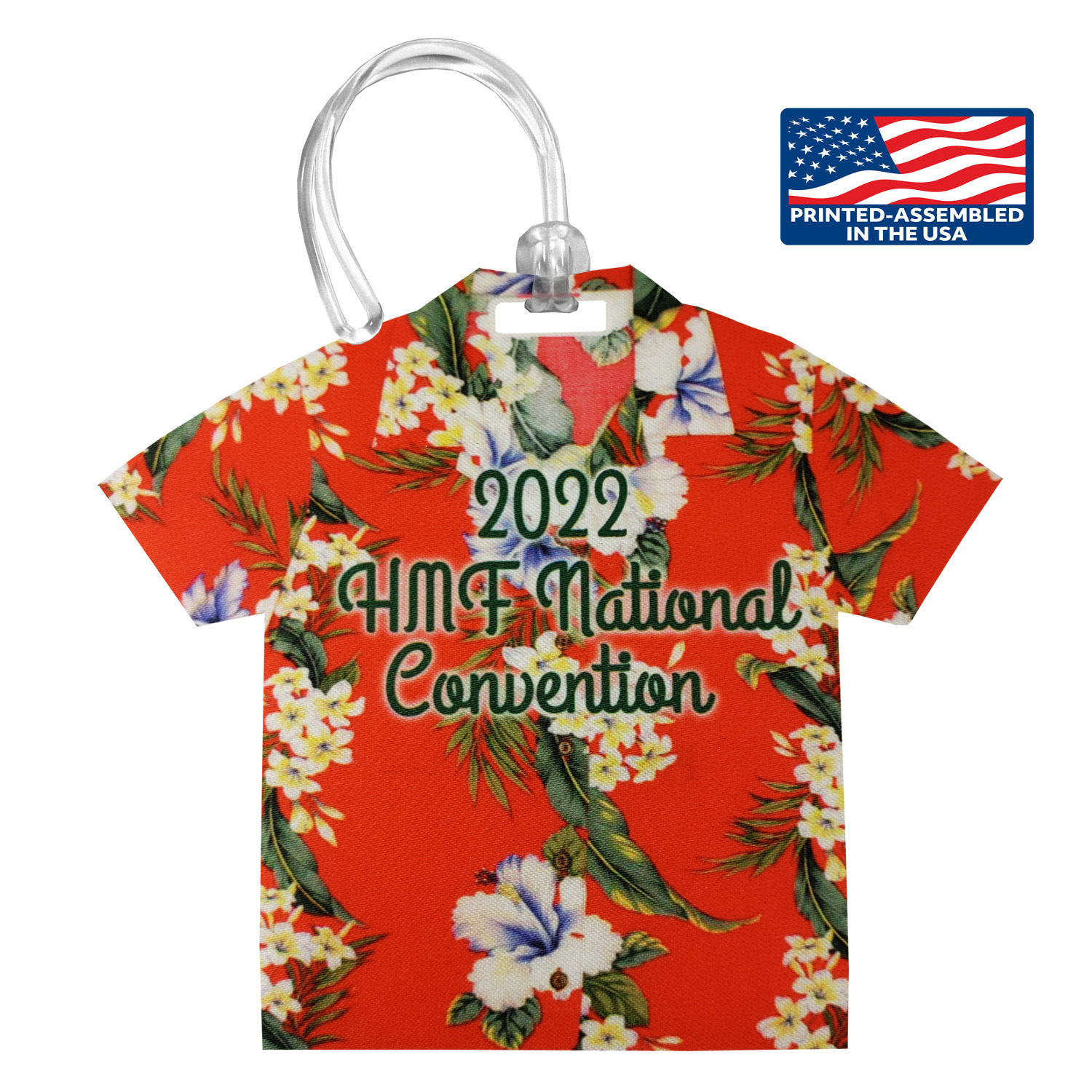 1 Side 4CP Dye Sub Custom Econo Bag Tag