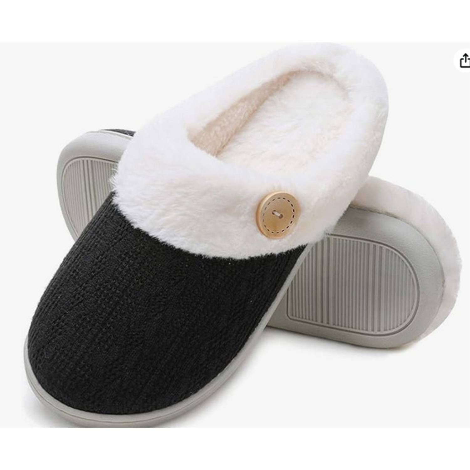 Non-Slip Outdoor Home Memory Cotton Warm Plush Slippers 9